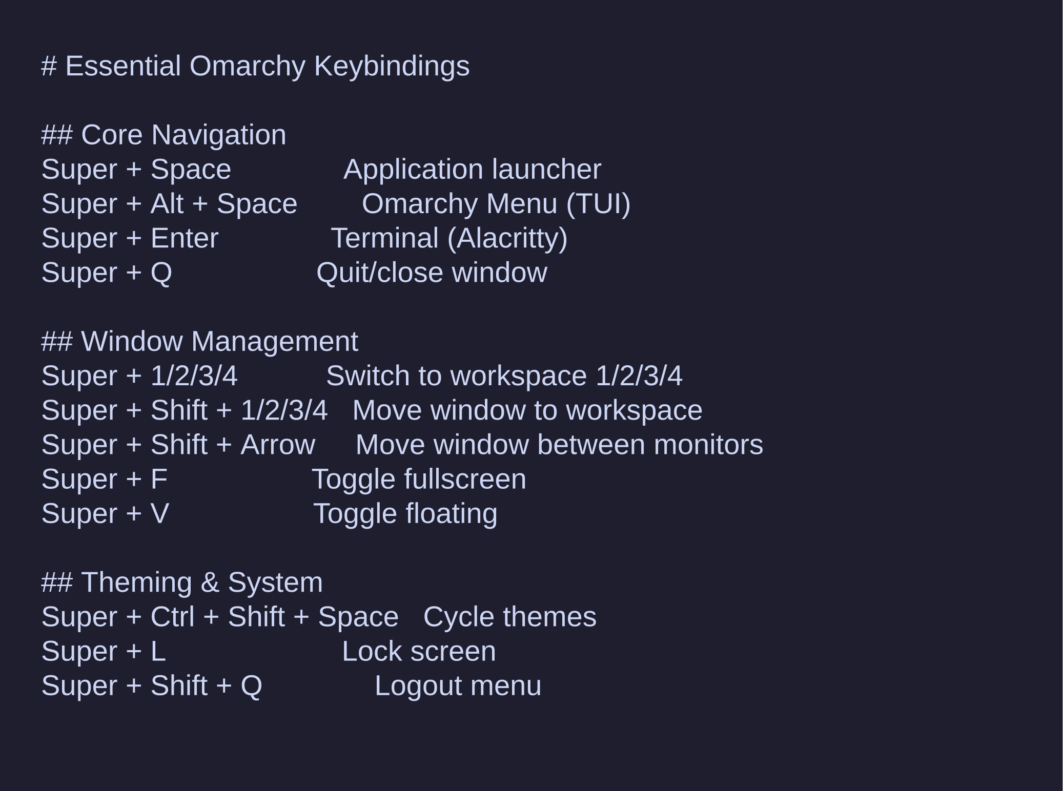 Essential Keybindings